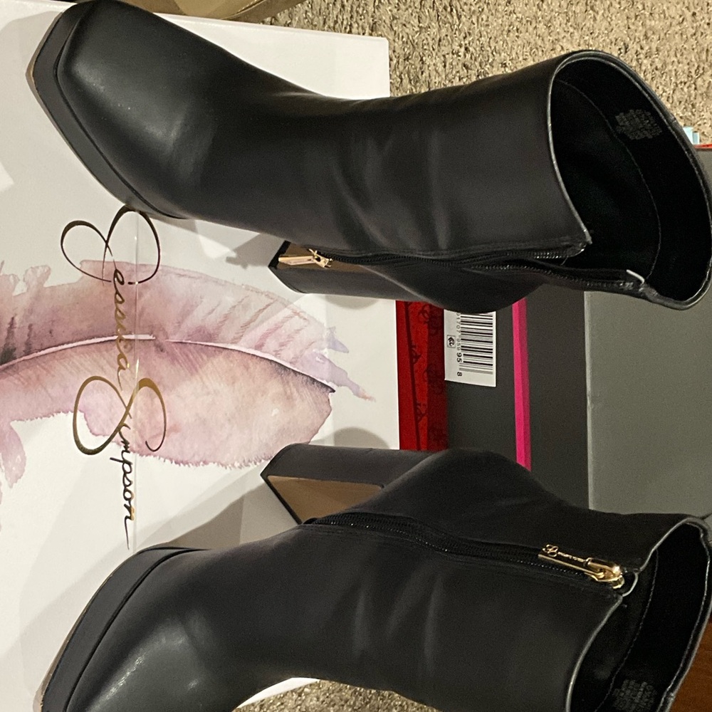 Jessica Simpson Black Ankle Boots